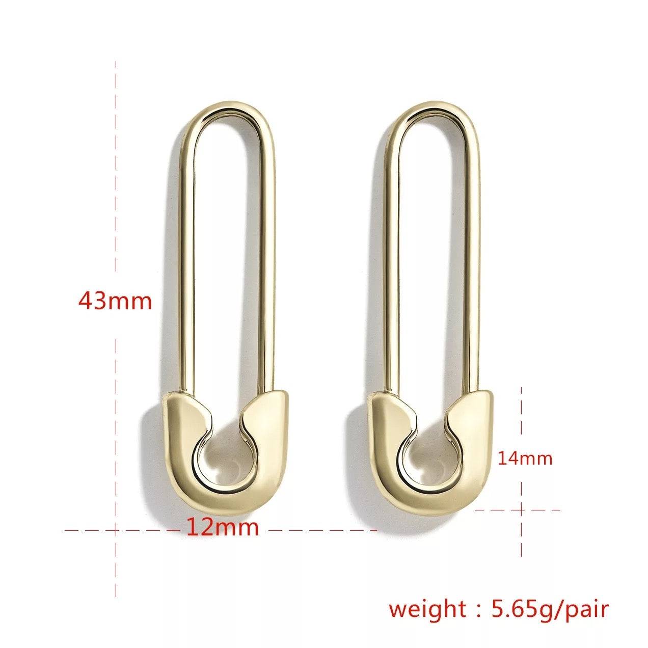 Safety Pin Large - Gold