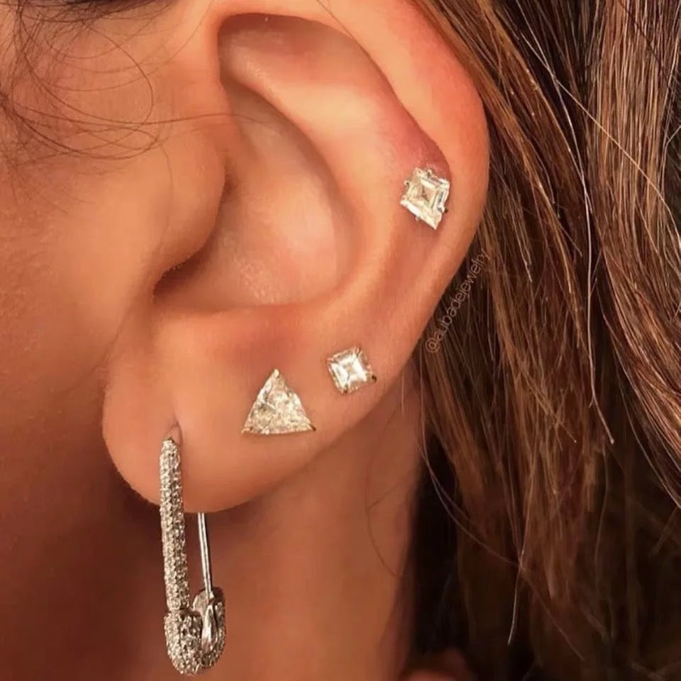 Crystal Safety Pins (Pair)