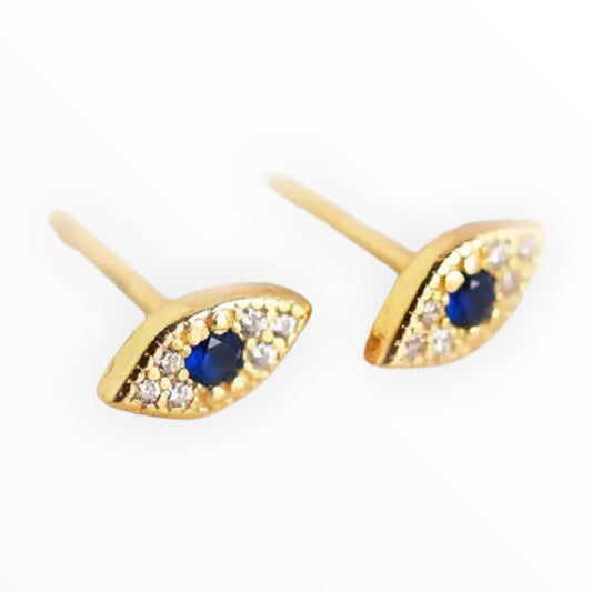 Lucky Eye Studs - 925 Silver/Gold