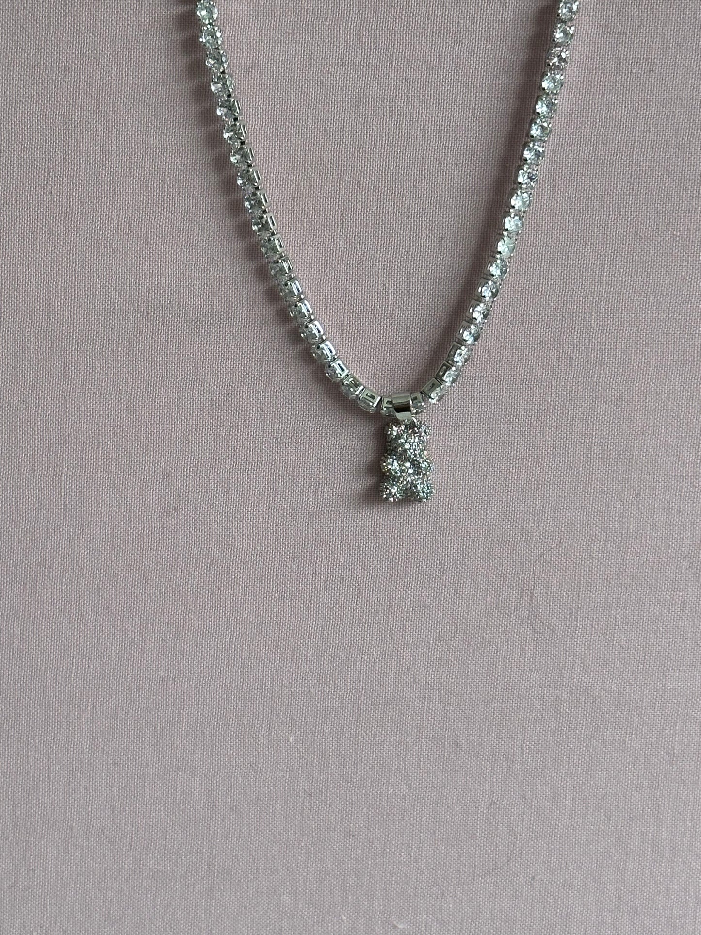 Teddy Bear Pendant Necklace