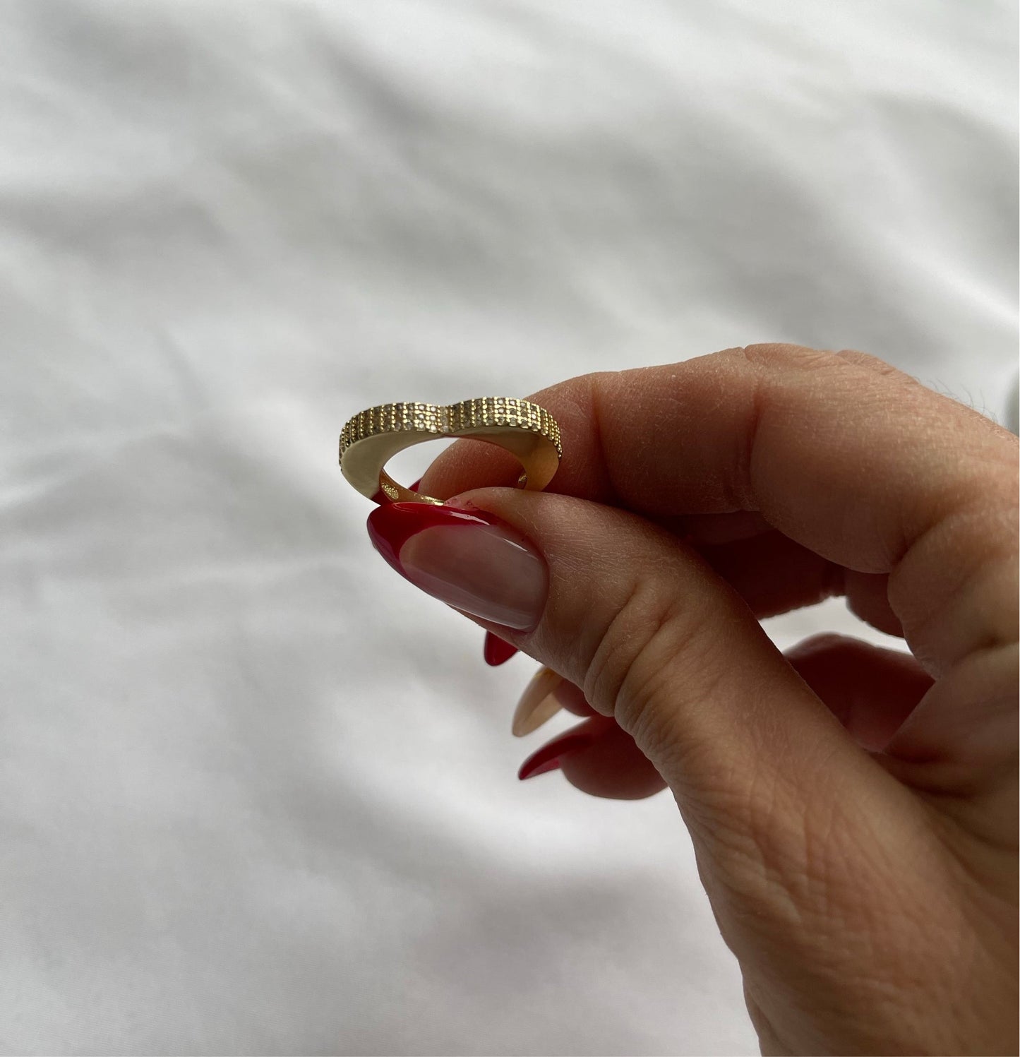 Pave Heart Ring