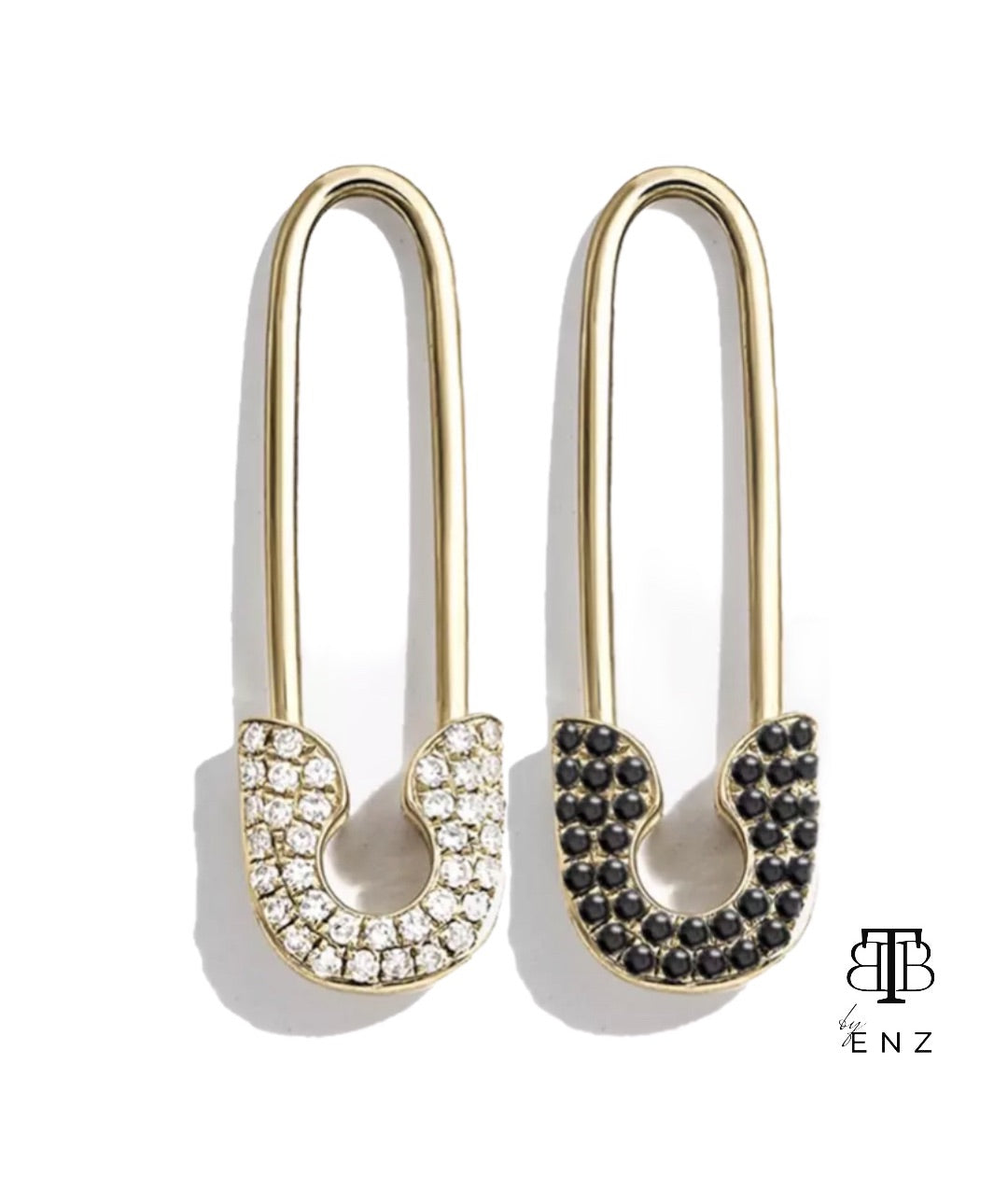 La Spilla Earrings Nera / Bianca