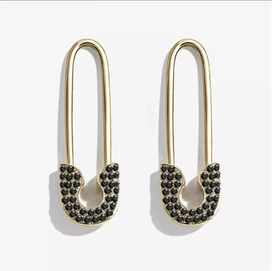La Spilla Earrings Nera / Bianca