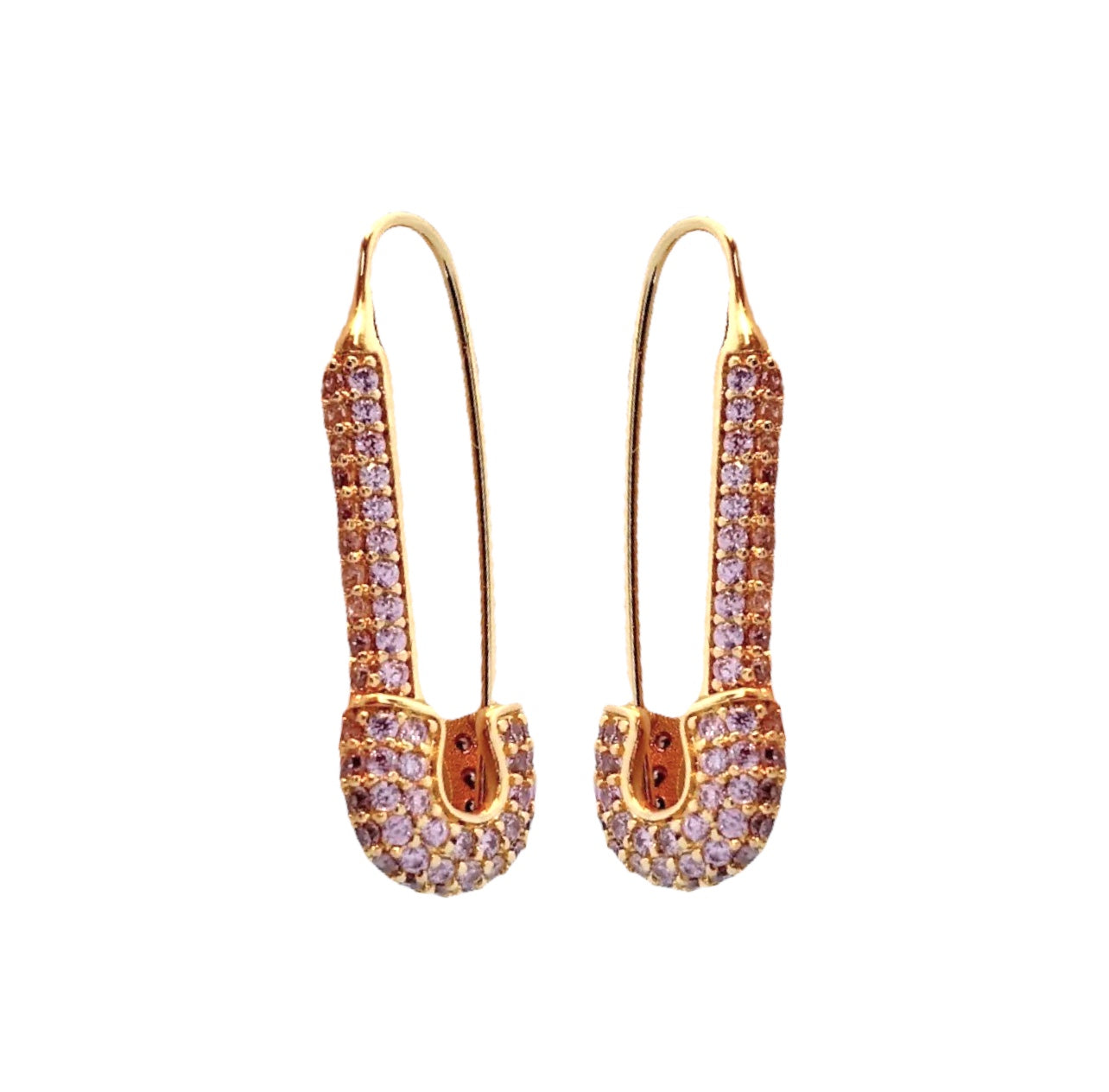 Crystal Safety Pins (Pair)