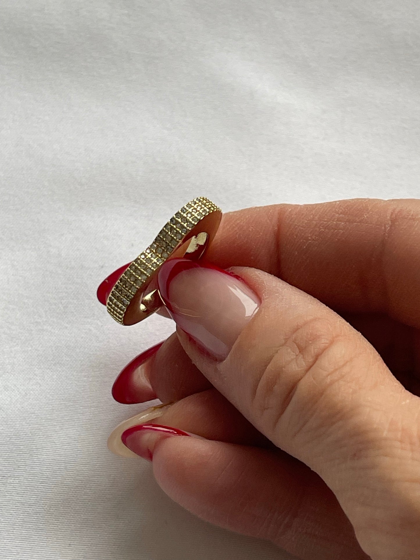 Pave Heart Ring