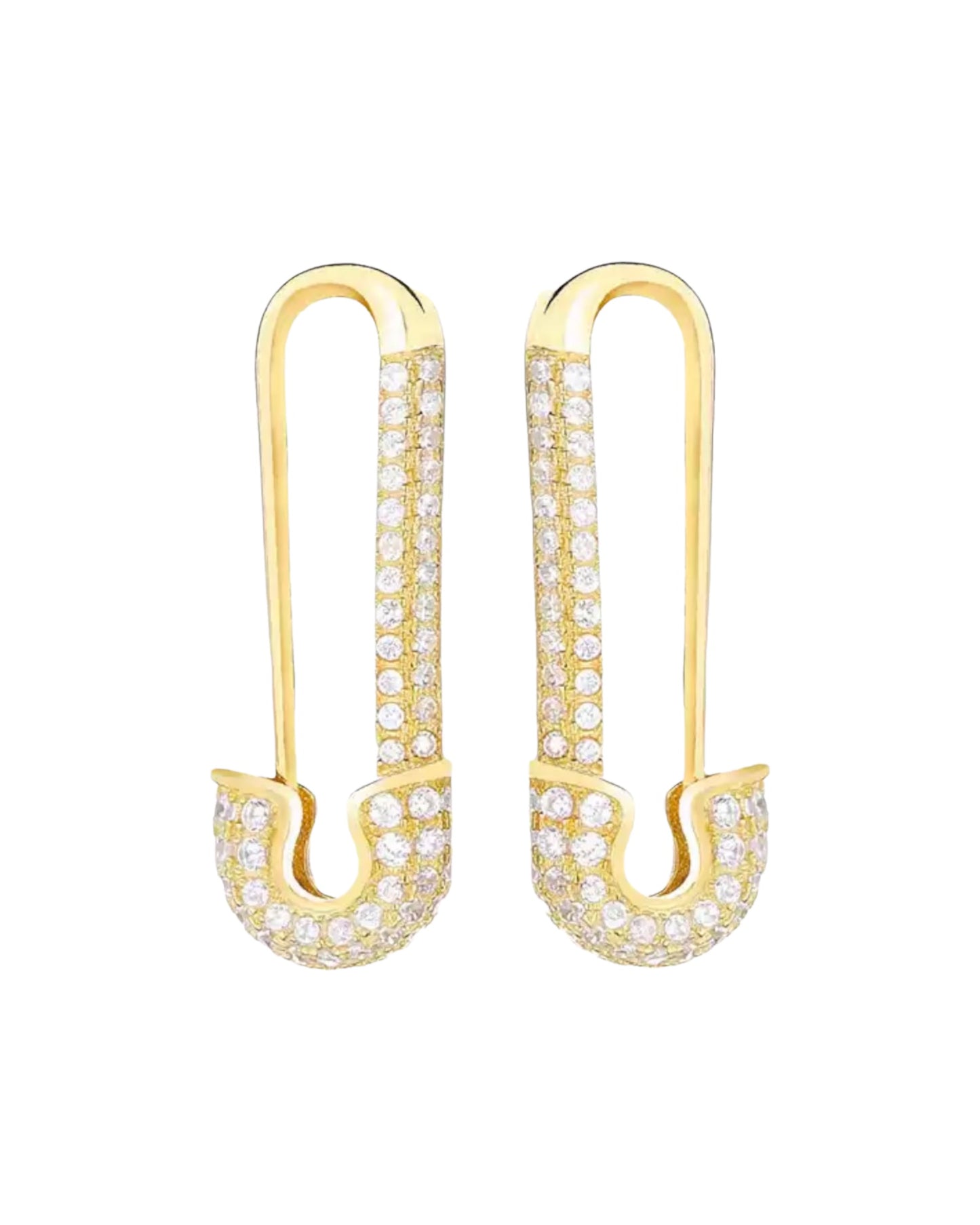 Crystal Safety Pins (Pair)