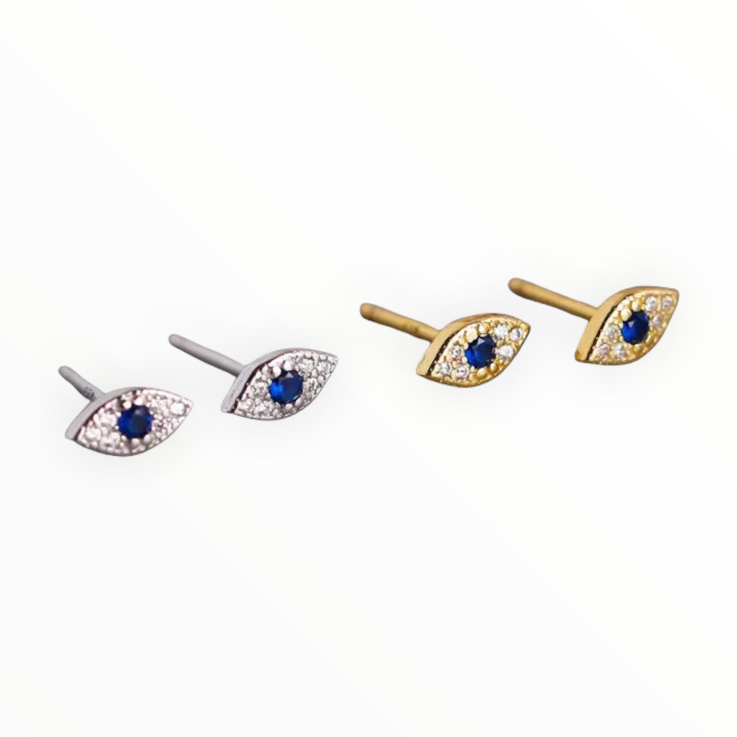 Lucky Eye Studs - 925 Silver/Gold