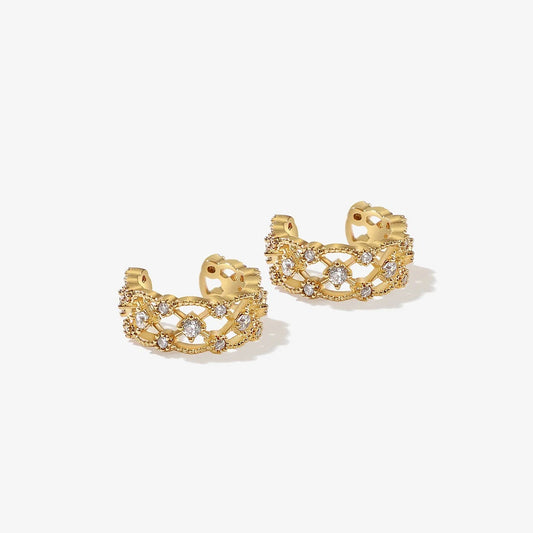 X O Cuff - Gold/Clear