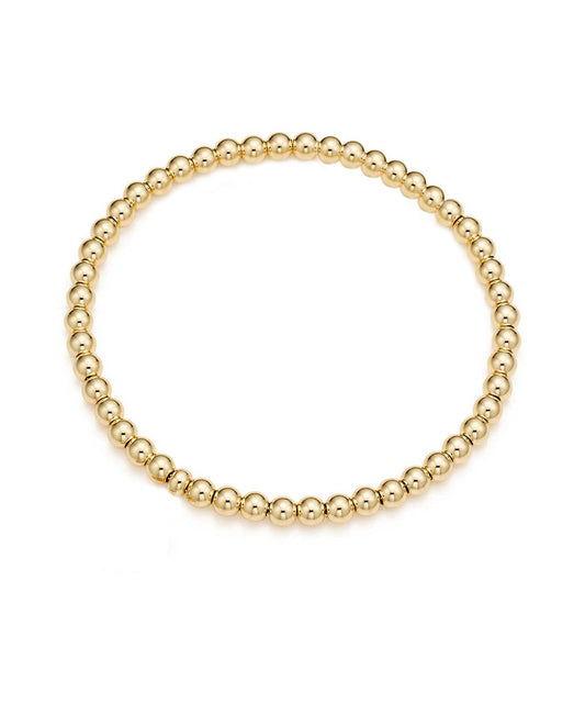 18k Gold Filled Beaded Bracelets